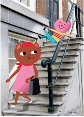 Affisch The stairs 30x40 cm