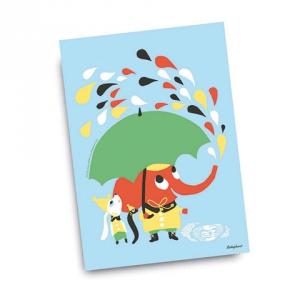 Kort Rain vykort design Camilla Lundsten