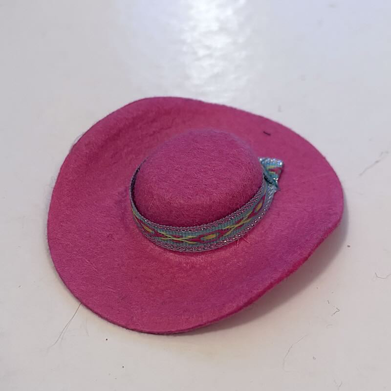 Western Fun Barbie fr 1989, rosa hatt