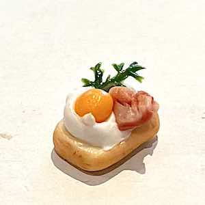 1 st sandwich / smörgås ägg, skinka, grönt 1,1 cm