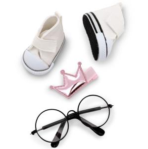 Docka Glasögon, ljusa skor och hårspänne, Sweet sisters