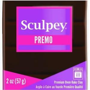 Sculpey Premo (fimo) BRÄND UMBRA 57g mörk brun