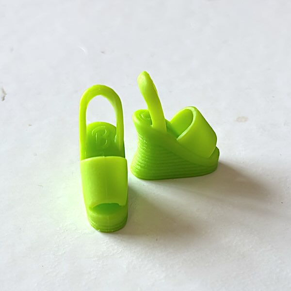 Skor heels grön lime