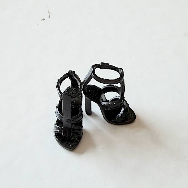 Skor heels sandalett svarta