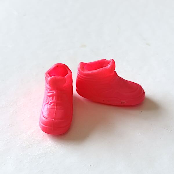 Skor kängor rosa