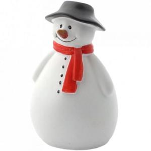 Snögubbe Roley röd halsduk