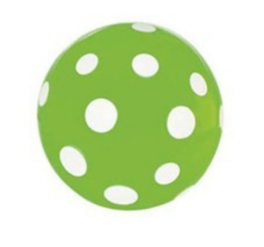 Studsboll grön vita prickar