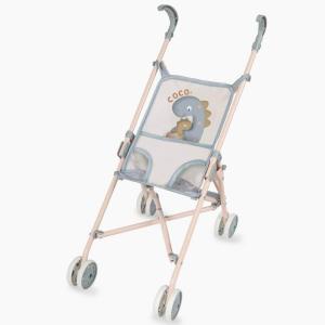 Docksulky sulky till docka grå dinosaurie