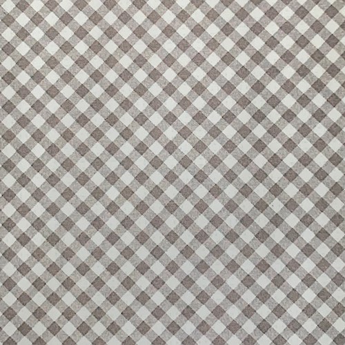 Tapet rutig brungrå vit