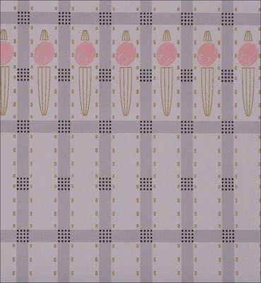 Tapet art deco Hibernia rosa/lila