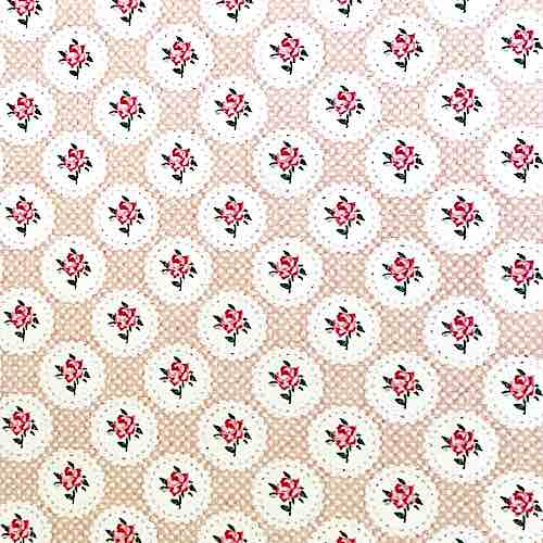 Tapet rosa m rosor fransk 32x49 cm