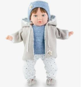 Docka Theo/Thea pojke/flicka brunett 45 cm