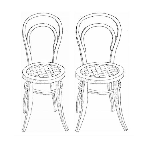 Thonet Konsumstuhl 2 st byggsats