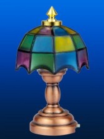 Bordslampa lampa Tiffany flera färger LED