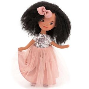 Docka Tina i rosa klänning (35cm)