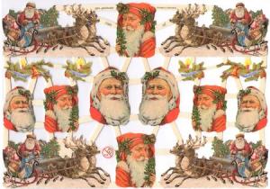 Bokmärken tomtar renar retro EF