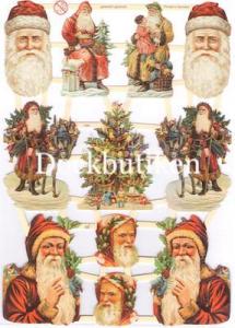 Bokmärken tomtar julgran retro EF