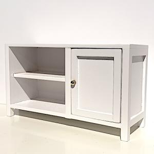 Bord sidobord TV-bänk vitt