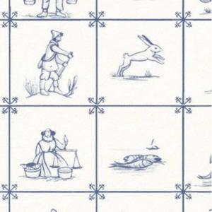 Kakel klinker Delft blå