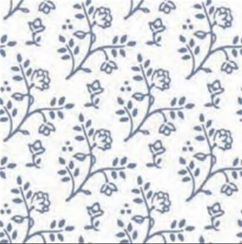 Tapet Julia blå vit