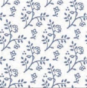 Tapet Julia blå vit