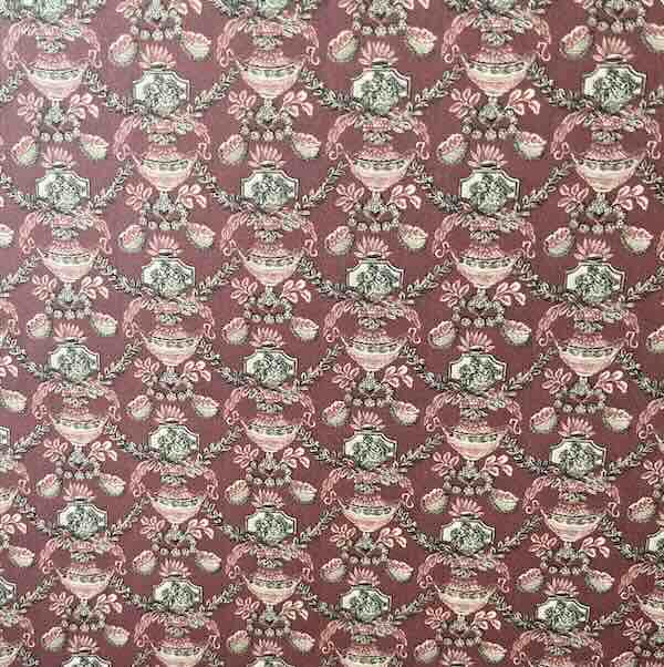 Tapet Compiegne Framboise red