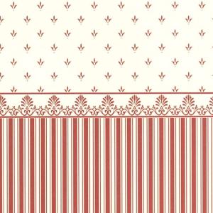 Tapet Grosvenor hall röd creme