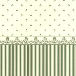 Tapet Grosvenor hall grön creme