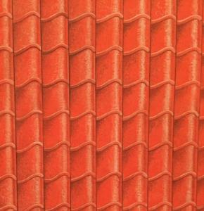 Tak tegelpannor rött