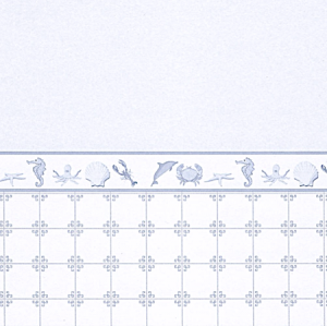 Tapet Seashore blue kakel klinker