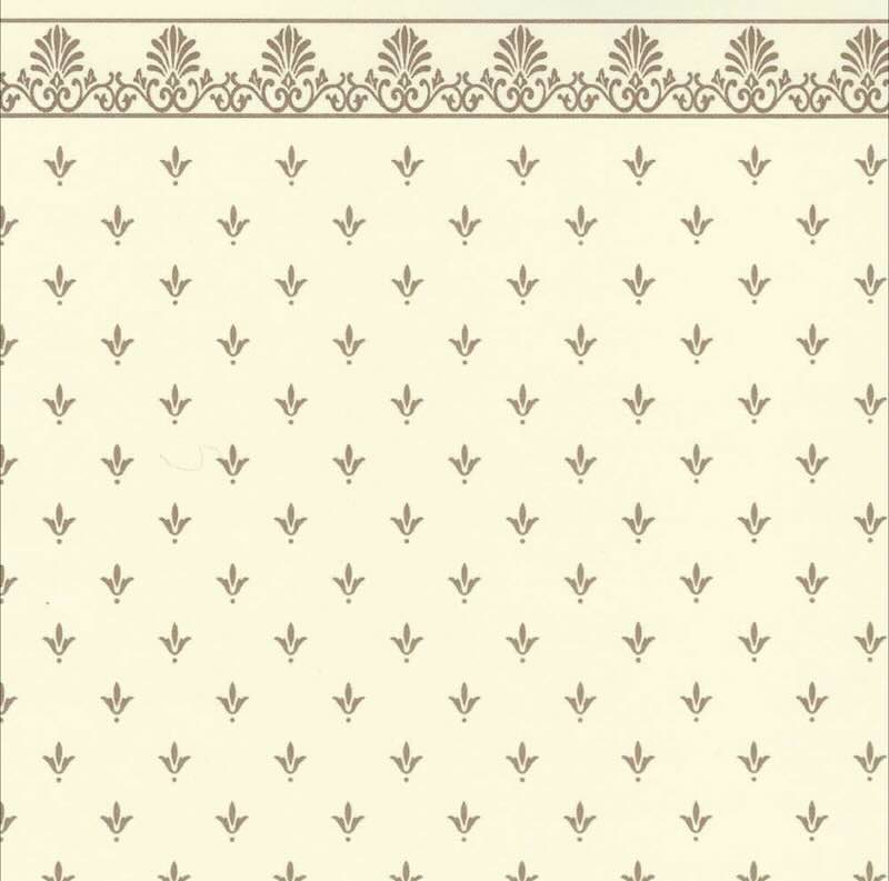 Tapet Victorian Regal creme guld