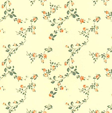 Tapet Sissinghurst creme aprikos rosor