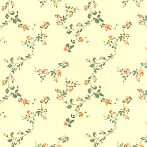 Tapet Sissinghurst creme aprikos rosor