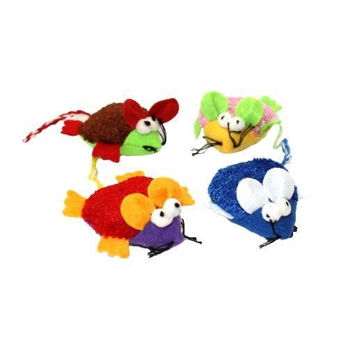 Färgglad mus 5,5 cm, mix