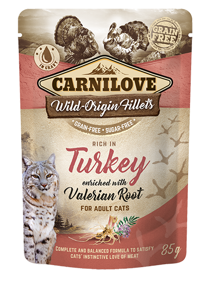 Carnilove Cat Pouch Turkey enriched with Valerian 85 g