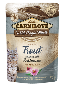 Carnilove Cat Pouch Trout enriched with Echinacea 85 g