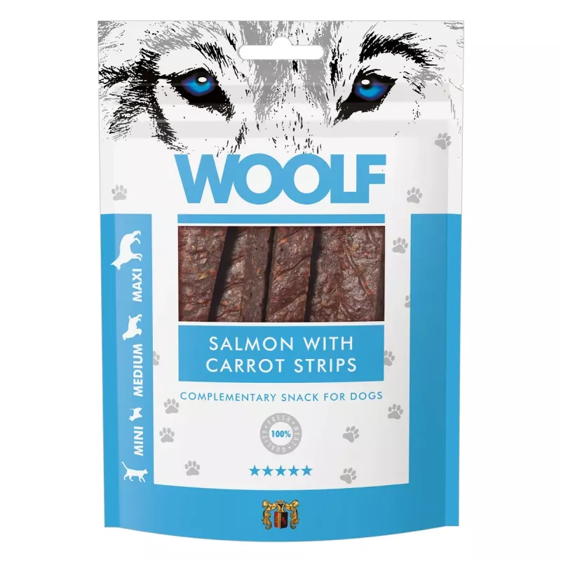 WOOLF Salmon with Carrot Strips 100 g
