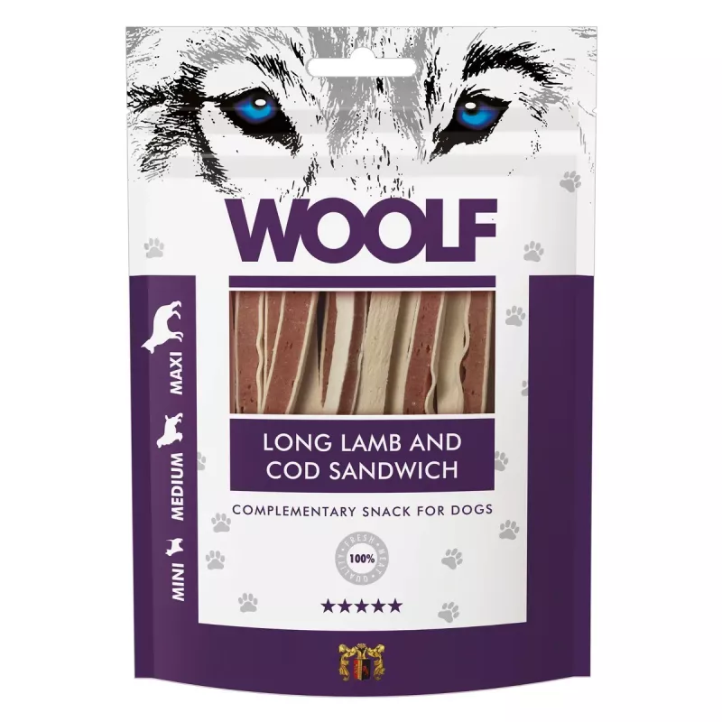 WOOLF Long Lamb and Cod Sandwich 100 g