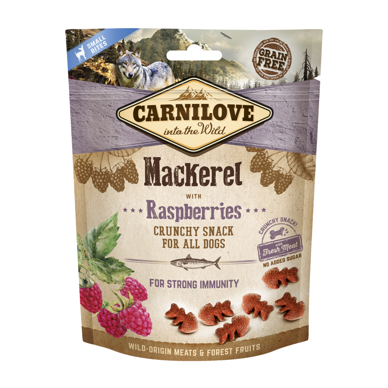 Carnilove Dog Crunchy Snack Mackerel & Raspberries 200 g