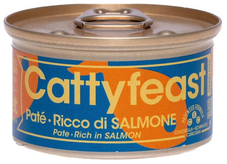 Fidovet CattyFeast Sterilised, paté, salmon 85 g