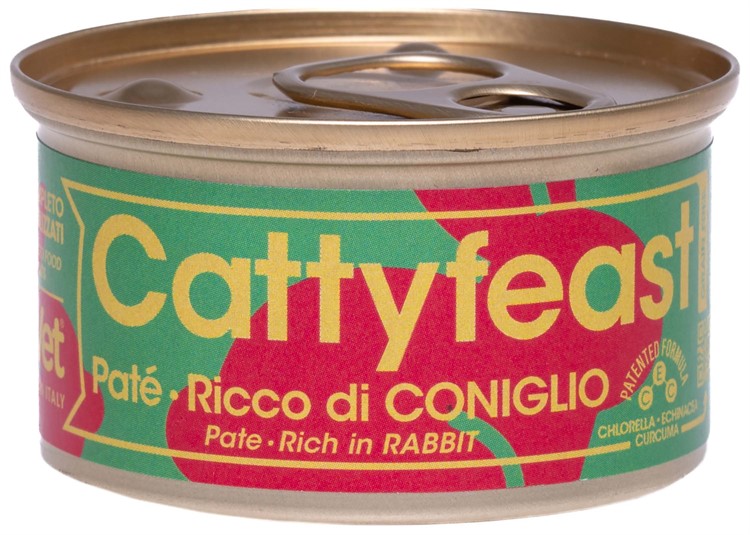 Fidovet CattyFeast Sterilised, paté, rabbit 85 g