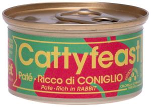 Fidovet CattyFeast Sterilised, paté, rabbit 85 g