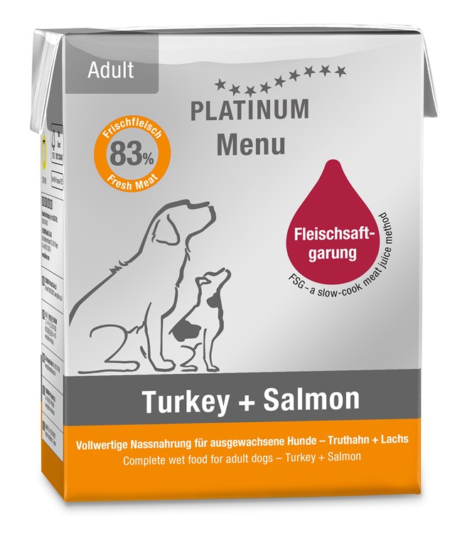 Platinum MENU Adult Turkey+Salmon 375 g