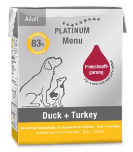 Platinum MENU Adult Duck+Turkey 375 g
