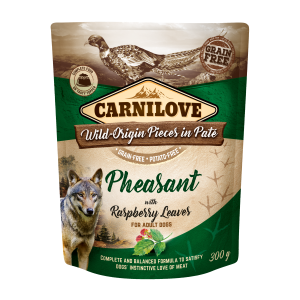 Carnilove Dog Pouch Paté Pheasant with Raspberry Leaves 300 g