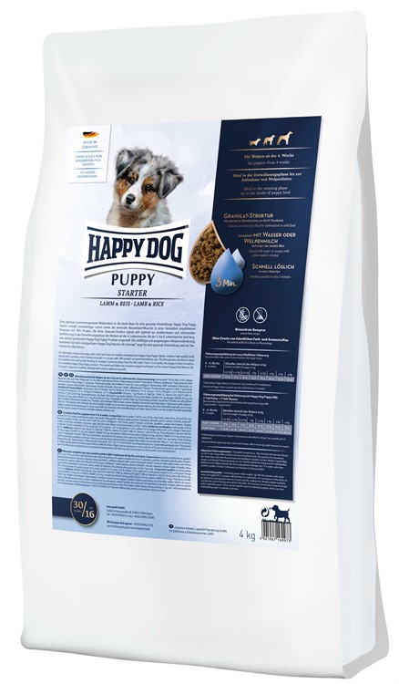 HappyDog Puppy Starter Lamm & Ris 4 kg