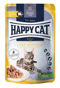 HappyCat våt/sås, fågel, 85 g NY
