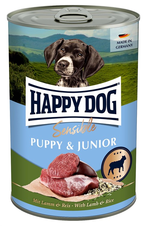 HappyDog konserv Puppy & Junior lamm & ris