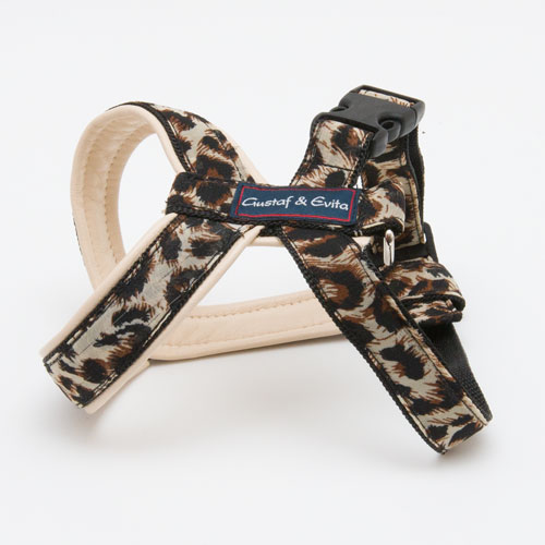 Gustaf & Evita sele PRO Leopard, beige skinn