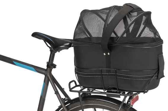 Cykelkorg, 48x29x42 cm, 85-120 cm pakethållare svart